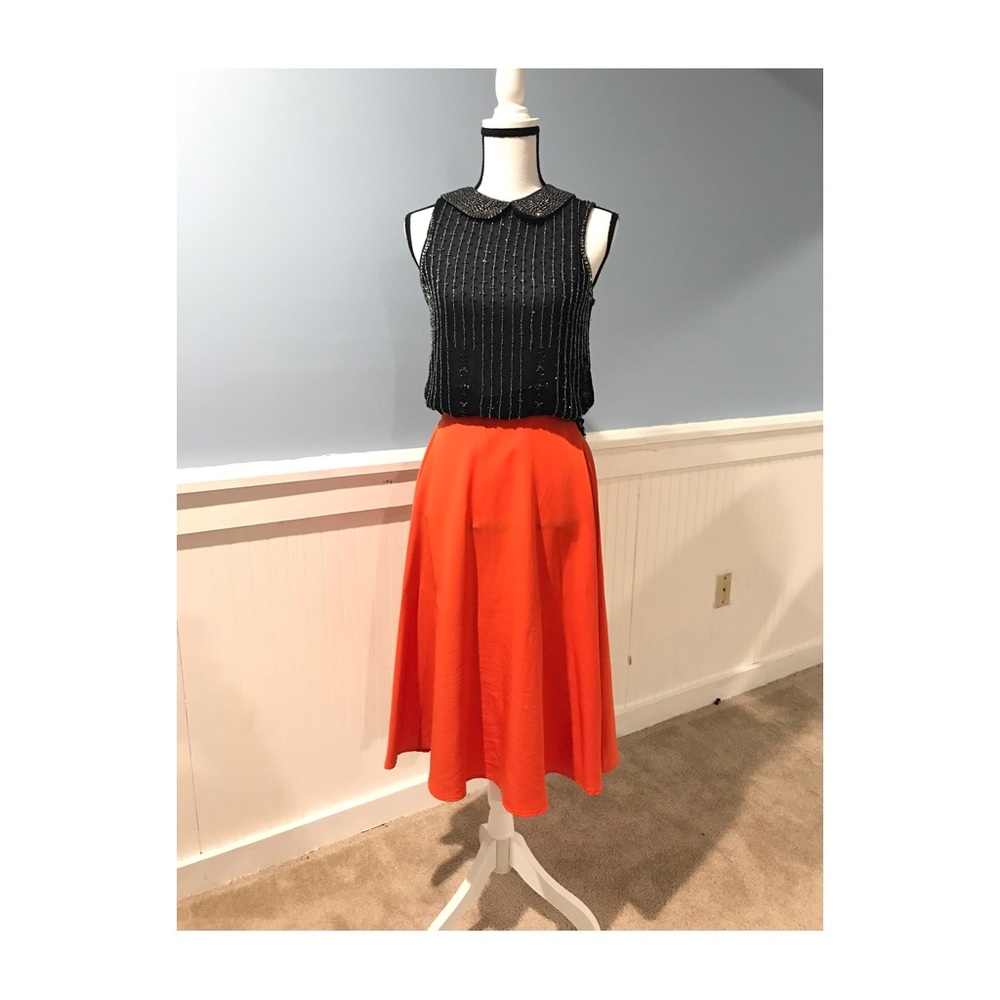 American Apparel Orange Skirt